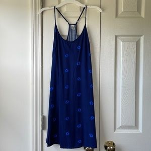 Blue Mini Dress with Adjustable straps